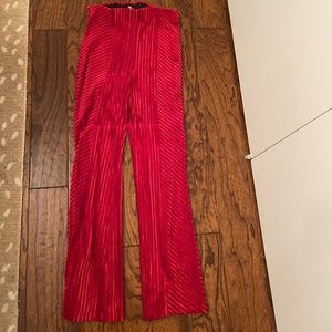 Free People red velvet flare leg pants